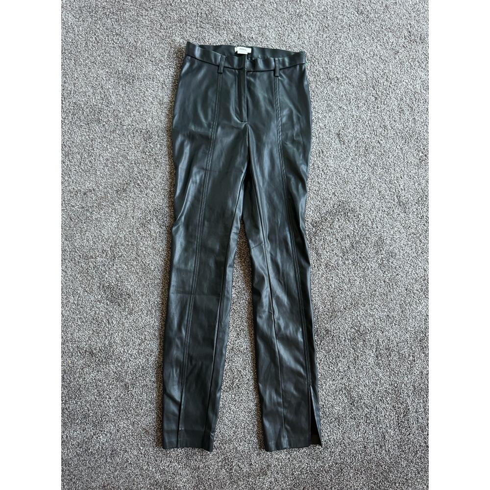 Jason Wu Vegan Leather Split Hem pants